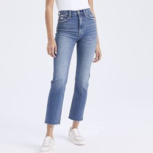 Abercrombie & Fitch Ultra High Rise Ankle Straight Jeans